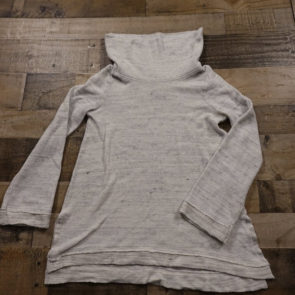 MAEVE Cowl‎ Neck Long Sleeve Sweater women's medium gray Anthropologie